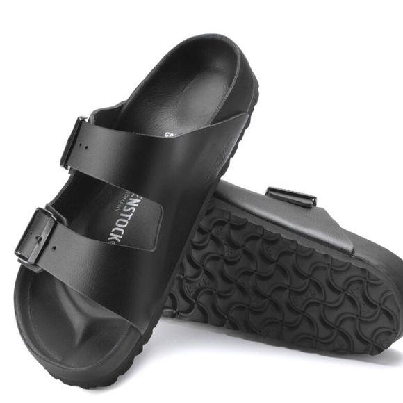 Birkenstock Shoes - Birkenstock Arizona Exquisite Sandals Black Leather New in Box Size 39 (Fits 8)